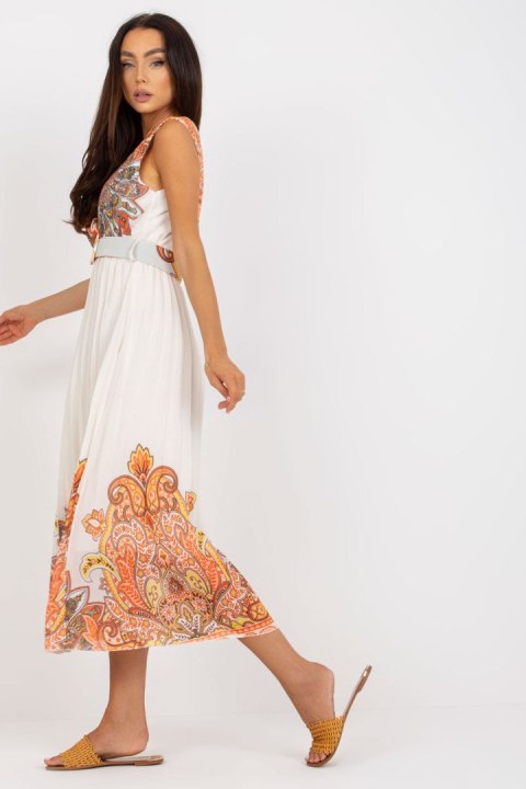 Sukienka Model DHJ-SK-13128.61 Orange - Italy Moda - uniwersalny Sukienka Model DHJ-SK-13128.61 Orange - Italy Moda - uniwersalny