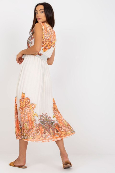 Sukienka Model DHJ-SK-13128.61 Orange - Italy Moda - uniwersalny Sukienka Model DHJ-SK-13128.61 Orange - Italy Moda - uniwersalny