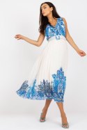 Sukienka Model DHJ-SK-13128.61 White/Blue - Italy Moda - uniwersalny