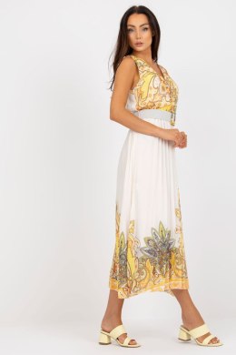 Sukienka Model DHJ-SK-13128.61 White/Yellow - Italy Moda - uniwersalny