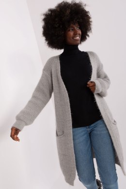 Sweter Kardigan Model DHJ-SW-1009.09P Grey - Italy Moda - uniwersalny