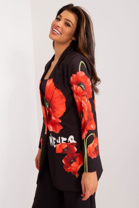 Marynarka Model DHJ-MA-18525-2.36 Black - Italy Moda - uniwersalny Marynarka Model DHJ-MA-18525-2.36 Black - Italy Moda - uniwersalny