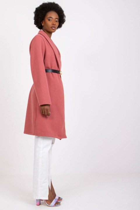Płaszcz Damski Model DHJ-PL-2861.91 Dark Pink - Italy Moda - uniwersalny Płaszcz Damski Model DHJ-PL-2861.91 Dark Pink - Italy Moda - uniwersalny