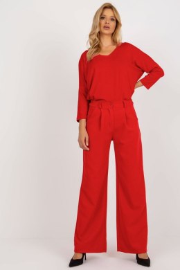 Spodnie Damskie Model DHJ-SP-15679-1.35X Red - Italy Moda - s