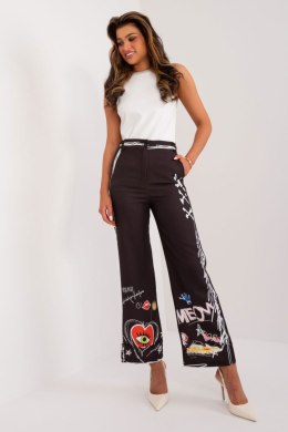 Spodnie Damskie Model DHJ-SP-18857-1.32 Black - Italy Moda - uniwersalny