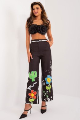 Spodnie Damskie Model DHJ-SP-18857.31 Black - Italy Moda - uniwersalny