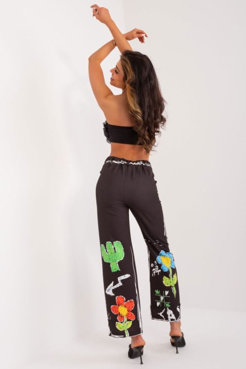 Spodnie Damskie Model DHJ-SP-18857.31 Black - Italy Moda - uniwersalny Spodnie Damskie Model DHJ-SP-18857.31 Black - Italy Moda - uniwersalny