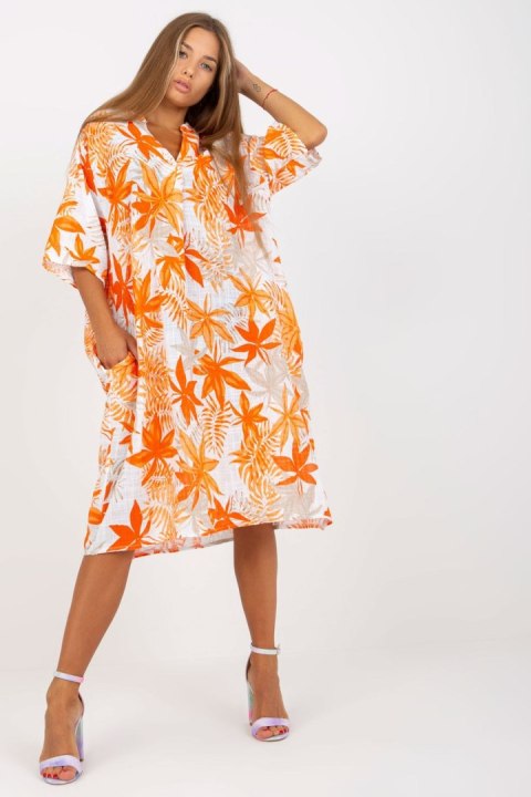 Sukienka Model DHJ-SK-1077.84 Orange - Italy Moda - uniwersalny