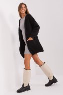 Sweter Kardigan Model DHJ-SW-1009.09P Black - Italy Moda - uniwersalny Sweter Kardigan Model DHJ-SW-1009.09P Black - Italy Moda - uniwersalny