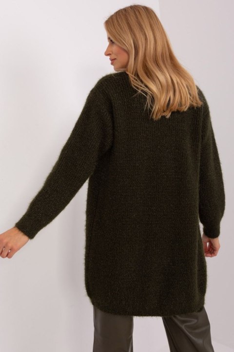 Sweter Kardigan Model DHJ-SW-1009.09P Dark Khaki - Italy Moda - uniwersalny Sweter Kardigan Model DHJ-SW-1009.09P Dark Khaki - Italy Moda - uniwersalny