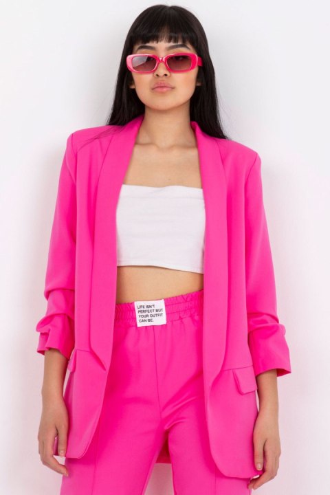 Marynarka Model DHJ-MA-7684.15P Fluo Pink - Italy Moda - L