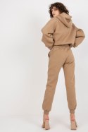 Spodnie Komplet Model EM-KMPL-659.32 Dark Beige - Ex Moda - uniwersalny Spodnie Komplet Model EM-KMPL-659.32 Dark Beige - Ex Moda - uniwersalny