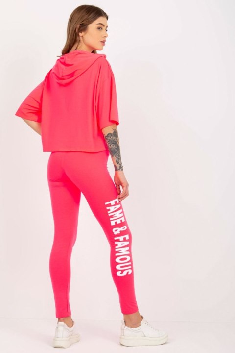 Spodnie Komplet Model EM-KMPL-735.10 Fluo Pink - Ex Moda - uniwersalny Spodnie Komplet Model EM-KMPL-735.10 Fluo Pink - Ex Moda - uniwersalny