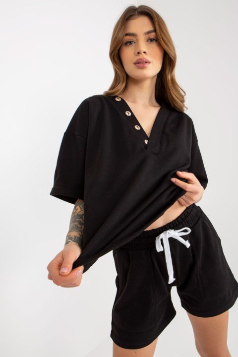 Spodnie Komplet Model EM-KMPL-743.27X Black - Ex Moda - uniwersalny Spodnie Komplet Model EM-KMPL-743.27X Black - Ex Moda - uniwersalny