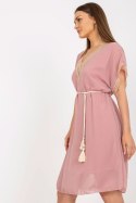 Sukienka Model DHJ-SK-1508.12 Light Pink - Italy Moda - uniwersalny