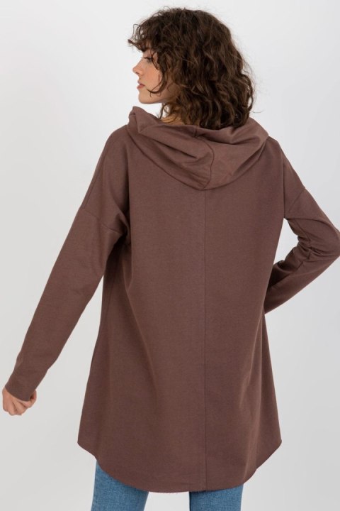 Bluza Damska Model EM-BL-U293.95 Dark Brown - Ex Moda - uniwersalny Bluza Damska Model EM-BL-U293.95 Dark Brown - Ex Moda - uniwersalny
