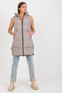 Kamizelka Model NM-KZ-P22-6608.98P Dark Beige - NM - XL Kamizelka Model NM-KZ-P22-6608.98P Dark Beige - NM - XL
