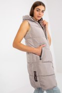 Kamizelka Model NM-KZ-P22-6608.98P Dark Beige - NM - XL Kamizelka Model NM-KZ-P22-6608.98P Dark Beige - NM - XL