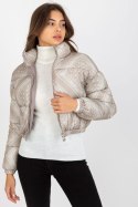 Kurtka Damska Model NM-KR-P22-6631.98P Dark Beige - NM - s Kurtka Damska Model NM-KR-P22-6631.98P Dark Beige - NM - s