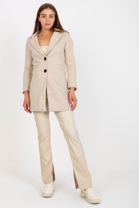 Płaszcz Damski Model YP-PL-cwd0449.64 Light Beige - Yups - XL Płaszcz Damski Model YP-PL-cwd0449.64 Light Beige - Yups - XL