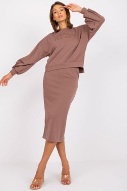 Spódnica Komplet Model EM-KMPL-648.71 Light Brown - Ex Moda - uniwersalny