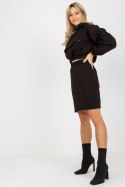 Spódnica Komplet Model EM-KMPL-705.25 Black - Ex Moda - uniwersalny Spódnica Komplet Model EM-KMPL-705.25 Black - Ex Moda - uniwersalny
