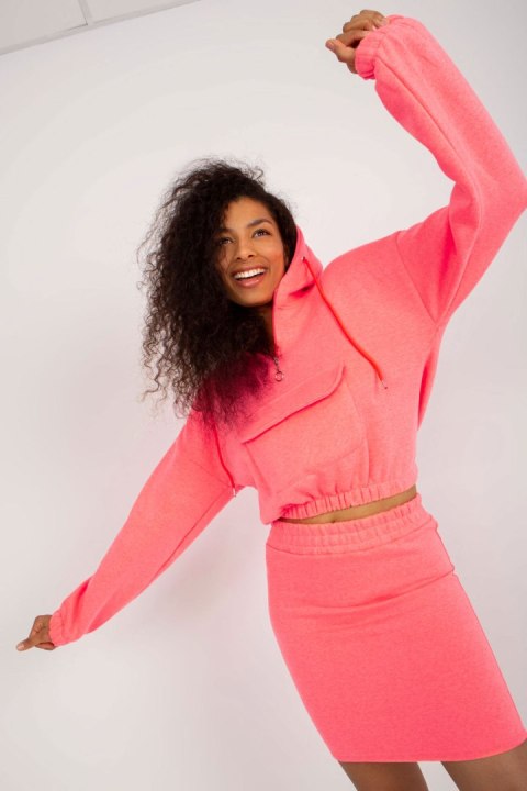 Spódnica Komplet Model EM-KMPL-705.25 Fluo Pink - Ex Moda - uniwersalny Spódnica Komplet Model EM-KMPL-705.25 Fluo Pink - Ex Moda - uniwersalny