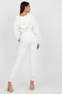 Spodnie Komplet Model EM-KMPL-747.06P Ecru - Ex Moda - uniwersalny Spodnie Komplet Model EM-KMPL-747.06P Ecru - Ex Moda - uniwersalny