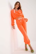 Spodnie Komplet Model EM-KMPL-747.06P Fluo Orange - Ex Moda - uniwersalny Spodnie Komplet Model EM-KMPL-747.06P Fluo Orange - Ex Moda - uniwersalny