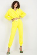 Spodnie Komplet Model EM-KMPL-747.06P Fluo Yellow - Ex Moda - uniwersalny Spodnie Komplet Model EM-KMPL-747.06P Fluo Yellow - Ex Moda - uniwersalny