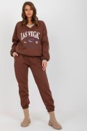 Spodnie Komplet Model EM-KMPL-769.19X Dark Brown - Ex Moda - uniwersalny Spodnie Komplet Model EM-KMPL-769.19X Dark Brown - Ex Moda - uniwersalny