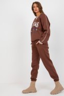 Spodnie Komplet Model EM-KMPL-769.19X Dark Brown - Ex Moda - uniwersalny Spodnie Komplet Model EM-KMPL-769.19X Dark Brown - Ex Moda - uniwersalny