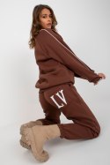 Spodnie Komplet Model EM-KMPL-769.19X Dark Brown - Ex Moda - uniwersalny Spodnie Komplet Model EM-KMPL-769.19X Dark Brown - Ex Moda - uniwersalny