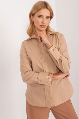 Koszula Damska Model LK-KS-509574.71 Dark Beige - Lakerta - L/XL