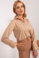 Koszula Damska Model LK-KS-509574.71 Dark Beige - Lakerta - S/M Koszula Damska Model LK-KS-509574.71 Dark Beige - Lakerta - S/M