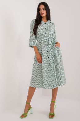 Sukienka Model LK-SK-509673.13 White/Green - Lakerta - L/XL
