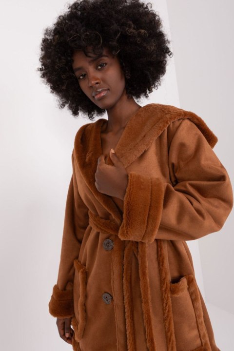 Płaszcz Damski Model LK-KR-509459.96P Light Brown - Lakerta - M/L