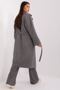 Płaszcz Damski Model LK-PL-509407-1.99P Dark Grey - Lakerta - S/M Płaszcz Damski Model LK-PL-509407-1.99P Dark Grey - Lakerta - S/M