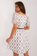 Sukienka Model LK-SK-509406.31 White/Brown - Lakerta - L/XL