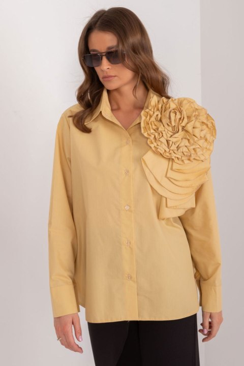 Koszula Damska Model LK-KS-509612.28 Dark Yellow - Lakerta - L/XL