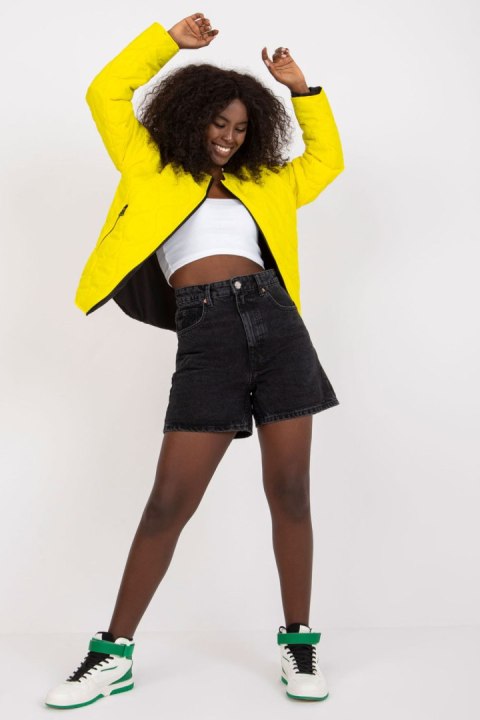 Kurtka Damska Model RV-KR-002.00P Yellow - Rue Paris - L Kurtka Damska Model RV-KR-002.00P Yellow - Rue Paris - L