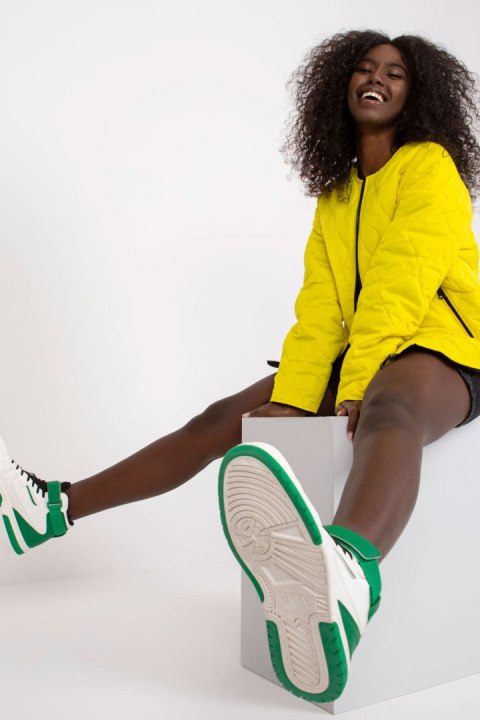 Kurtka Damska Model RV-KR-002.00P Yellow - Rue Paris - L Kurtka Damska Model RV-KR-002.00P Yellow - Rue Paris - L
