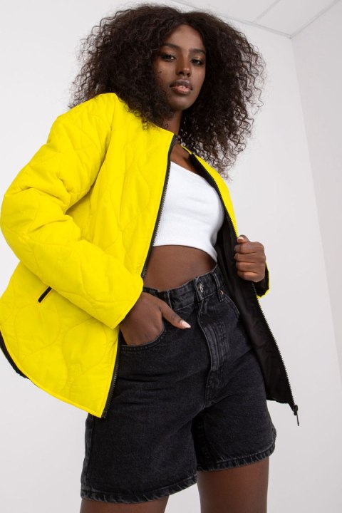 Kurtka Damska Model RV-KR-002.00P Yellow - Rue Paris - S Kurtka Damska Model RV-KR-002.00P Yellow - Rue Paris - S