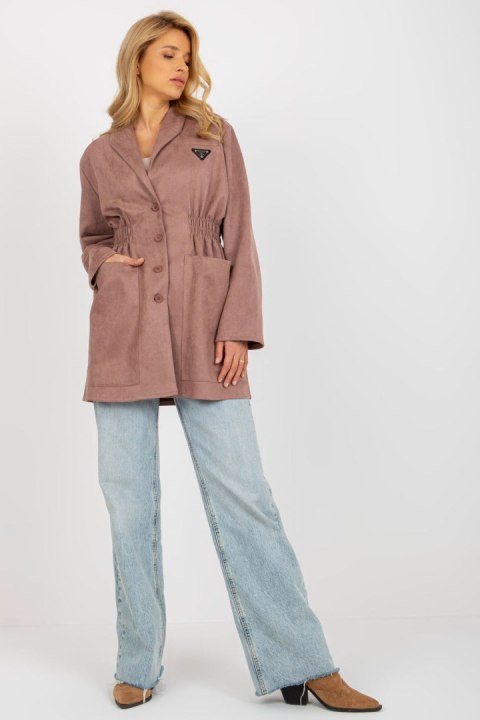 Płaszcz Damski Model LK-PL-509128.19 Dark Pink - Lakerta - uniwersalny