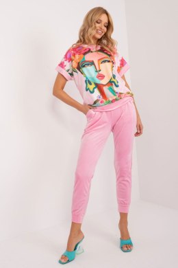 Spodnie Komplet Model DHJ-KMPL-8899-2.53 Light Pink - Rue Paris - uniwersalny