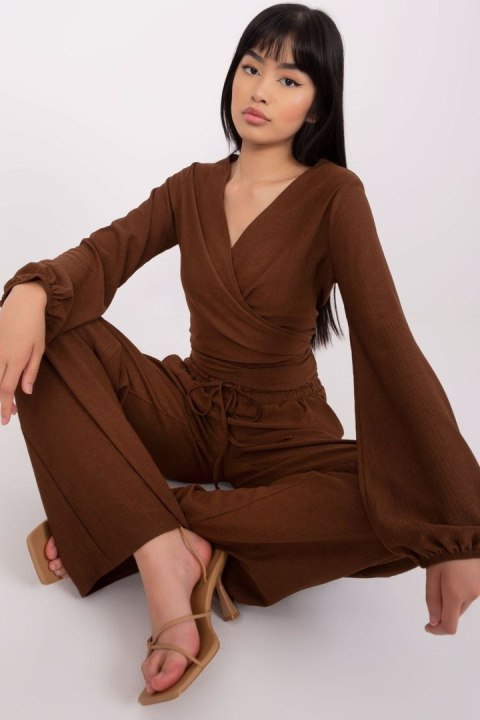 Spodnie Komplet Model LK-KMPL-509329.12 Brown - Lakerta - S/M Spodnie Komplet Model LK-KMPL-509329.12 Brown - Lakerta - S/M