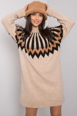 Sukienka Model LC-SK-0098.37X Beige - Rue Paris - uniwersalny