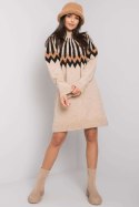 Sukienka Model LC-SK-0098.37X Beige - Rue Paris - uniwersalny Sukienka Model LC-SK-0098.37X Beige - Rue Paris - uniwersalny