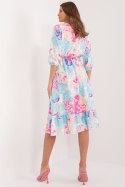 Sukienka Model WN-SK-704-1.10X Light Blue - Rue Paris - L Sukienka Model WN-SK-704-1.10X Light Blue - Rue Paris - L