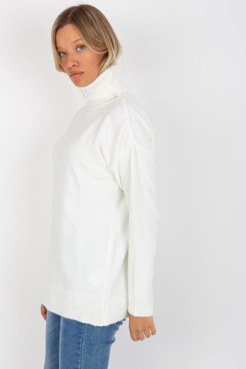 Sweter Damski Model LC-SW-0331.89P White - Rue Paris - uniwersalny Sweter Damski Model LC-SW-0331.89P White - Rue Paris - uniwersalny